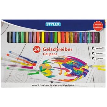 Stylex Sada gel pens, 24 barev (43834)