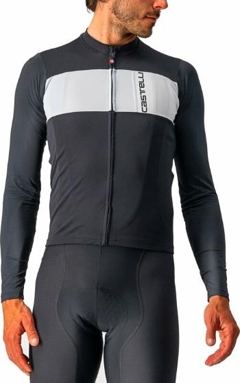 Castelli Prologo 7 Long Sleeve Dres Light Black/Silver Gray-Ivory S