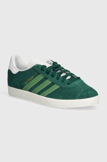 Semišové sneakers boty adidas Originals Gazelle 00s zelená barva, IG2096