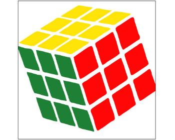 Plakát čtverec Ikea kompatibilní Rubikova kostka
