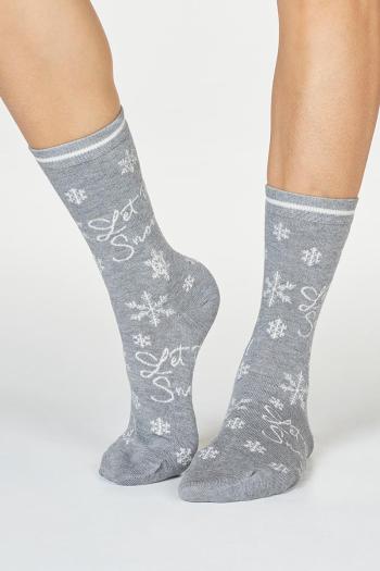 Šedé vzorované ponožky Bobbie Snow