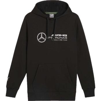 Puma MERCEDES-AMG PETRONAS F1 ESSENTIALS HOODIE Pánská mikina, černá, velikost