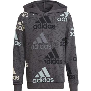 adidas U BL LOGO SWEAT Chlapecká mikina, šedá, velikost 128