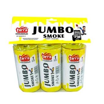 Dýmovnice - jumbo smoke - žlutá - 3ks - trhací pojistka (8595596319053)