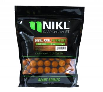 Nikl hotové boilie attractive devill krill - 3 kg 24 mm