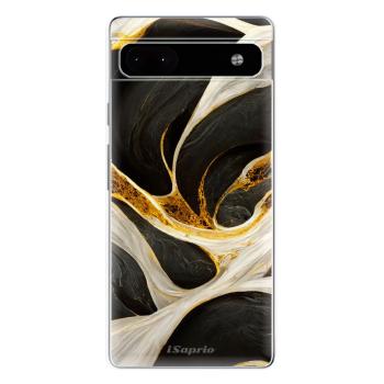 Odolné silikonové pouzdro iSaprio - Black and Gold - Google Pixel 6a 5G