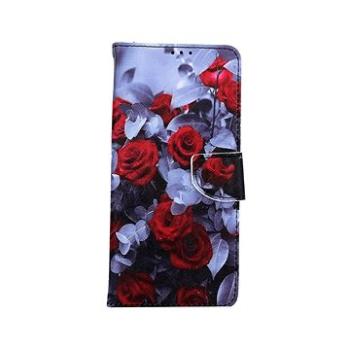 TopQ Samsung A22 knížkové Červené růže mix 66280 (Sun-66280)