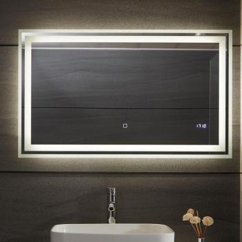 Aquamarin Koupelnové zrcadlo s LED osvětlením, 100 x 60 cm