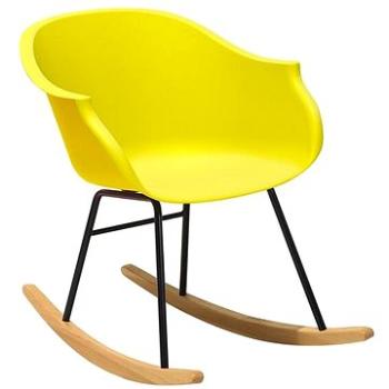 Houpací žlutá židle Harmony, 101998 (beliani_101998)