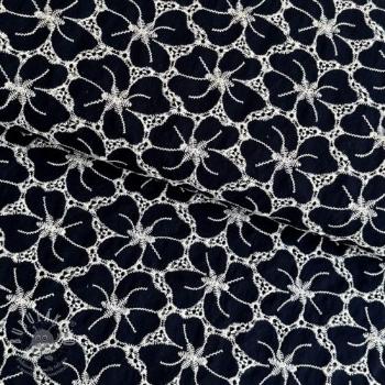 Madeira embroidery Flower 2-side border navy