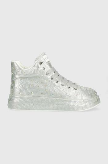 Sneakers boty GOE stříbrná barva, LL2N4015
