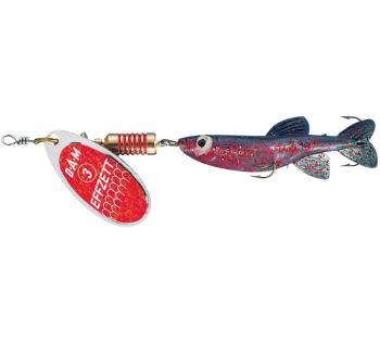 Dam minnow spinner sinking red glitter - 3 7 g