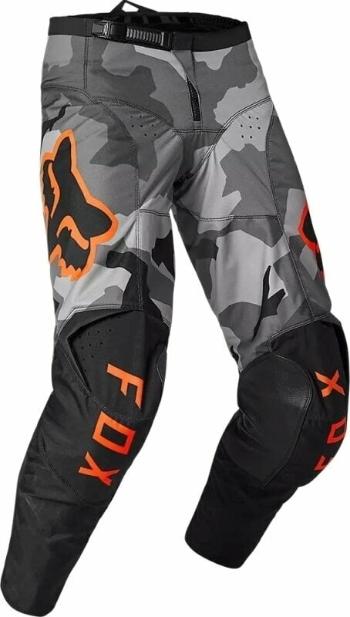 FOX 180 Bnkr Pants Grey Camo 32 Motokrosové kalhoty