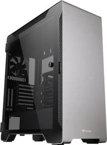 PC skříň midi tower Thermaltake A500 Tempered Glass, stříbrná, černá