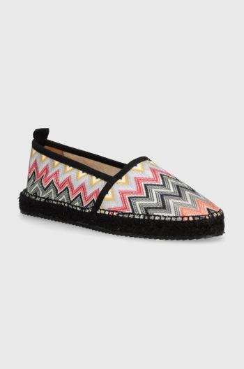 Espadrilky Missoni Elle černá barva, M26_001