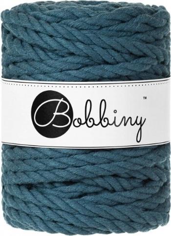 Bobbiny 3PLY Macrame Rope 9 mm 30 m Peacock Blue Šňůra