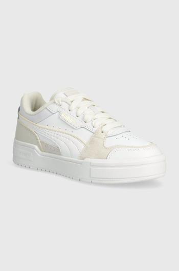 Kožené sneakers boty Puma CA Pro Lux III Jr béžová barva