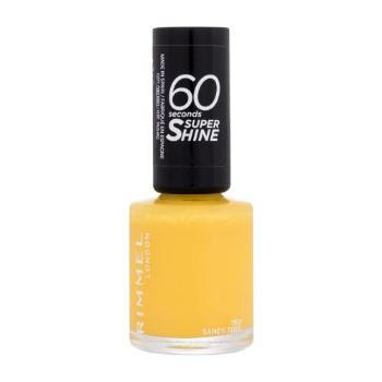 Rimmel London 60 Seconds Super Shine 8 ml lak na nehty pro ženy 150 Sandy Toes