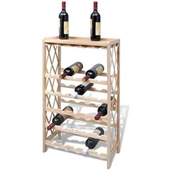 Stojan na víno na 25 lahví masivní jedlové dřevo (241068)