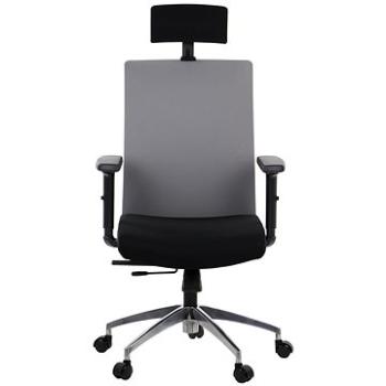 Otočná židle s prodlouženým sedákem RIVERTON F/H/AL, různé barvy, černošedá (Stema_5903917400039)