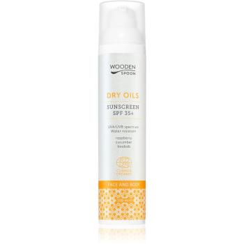 WoodenSpoon Dry Oils opalovací mléko na obličej a tělo SPF 35 100 ml