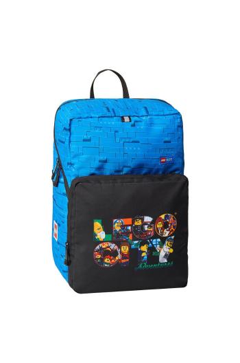 Dětský batoh Lego tyrkysová barva, velký, vzorovaný