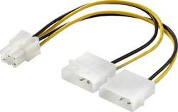 Napájecí Y adaptér Renkforce 1x ATX zástrčka 6pol. - 2x Molex zásuvka 4pol., 0.15 m