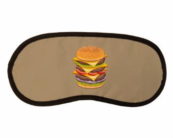 Maska na spaní - škraboška Hamburger