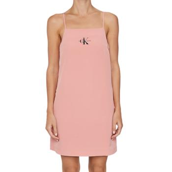 Calvin Klein Calvin Klein dámské růžové šaty MONOGRAM SLIP DRESS 