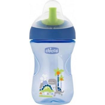 Chicco Hrneček Pokročilý s brčkem 266 ml modrý