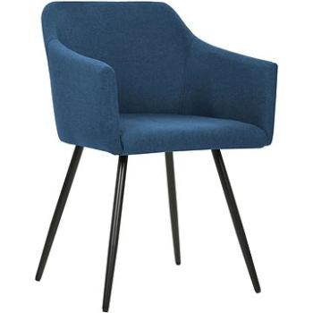 Jídelní židle 2 ks modré textil (323097)