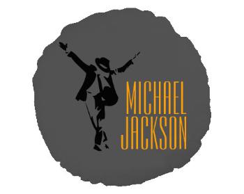 Kulatý polštář Michael Jackson