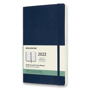 Diář Moleskine 2023 VÝBĚR BAREV - týdenní - měkké desky - L 1206/57235 - modrý
