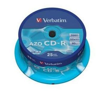 VERBATIM CD-R(25-Pack)Spindle/Crystal/DLP/52x/700MB