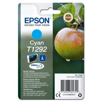 EPSON T1292 (C13T12924012) - originální cartridge, azurová, 7ml