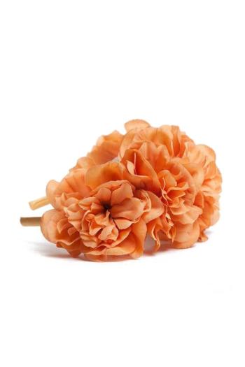 Oranžová čelenka s květinami Florisse