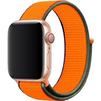 Eternico Airy pro Apple Watch 42mm / 44mm / 45mm / Ultra 49mm Coral Orange and Brown edge (AET-AWAY-CoOrB-42)
