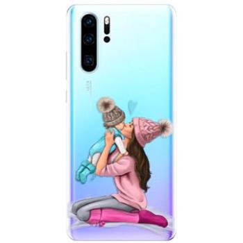 iSaprio Kissing Mom - Brunette and Boy pro Huawei P30 Pro (kmbruboy-TPU-HonP30p)