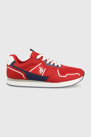 Sneakers boty U.S. Polo Assn. červená barva
