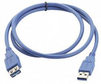 USB 3.0 prodlužovací kabel Manhattan 322379-CG, 2.00 m, modrá