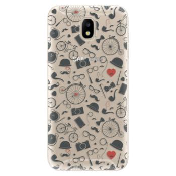 Odolné silikonové pouzdro iSaprio - Vintage Pattern 01 - black - Samsung Galaxy J5 2017