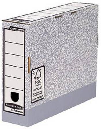 Archivační krabice Bankers Box 1080001, 80 mm x 260 mm x 315 mm, šedá, bílá 1 ks