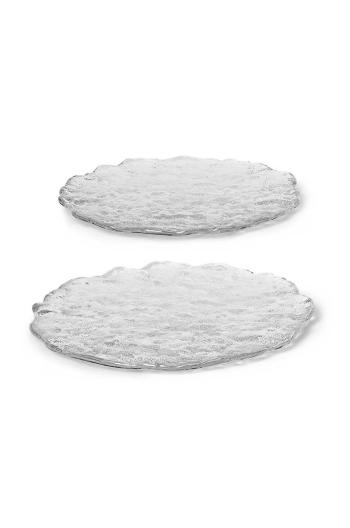 Sada talířů ferm LIVING Momento Glass Stones L 2-pack