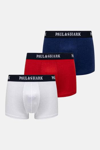 Boxerky Paul&Shark 3-pack pánské, tmavomodrá barva, 11315105