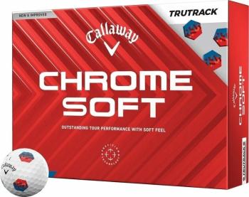 Callaway Chrome Soft 2024 White TruTrack Golfové míčky