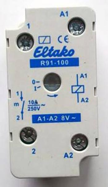 Eltako R91 -100-8V spínací relé 1Sfur odbočných krabicích91100410 Eltako R91-100-8VAC, 8 V, 8 A, 1 spínací kontakt