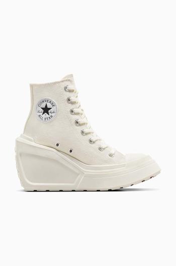 Kecky Converse Chuck 70 De Luxe Wedge dámské, bílá barva, A06479C