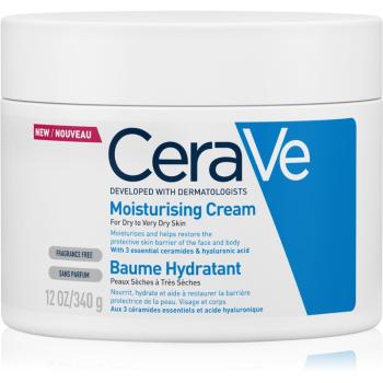 CeraVe Moisturizers hydratační krém na obličej a tělo pro suchou až velmi suchou pokožku 340 g