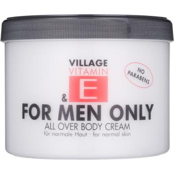 Village Vitamin E For Men Only tělový krém bez parabenů