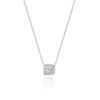 NUBIS® Diamantový náhrdelník, bílé zlato a brilianty - C-013-WG